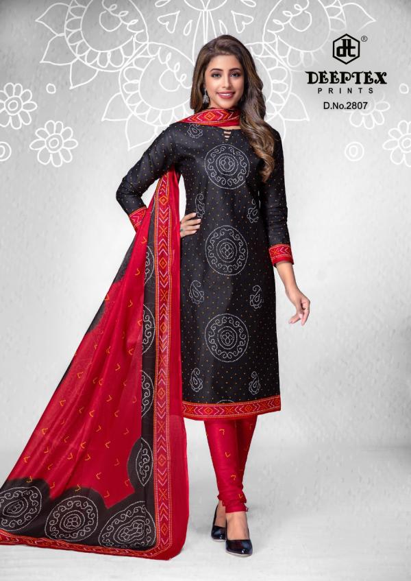 Deeptex Classic Chunnari Vol-28 Cotton Designer Exclusive Patiyala Dress Material